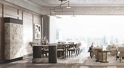 Rustomjee Crown dining area